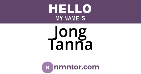 Jong Tanna