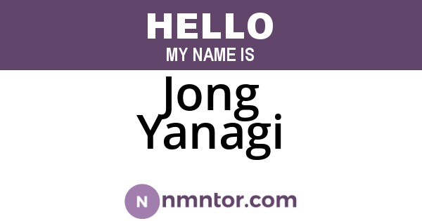 Jong Yanagi