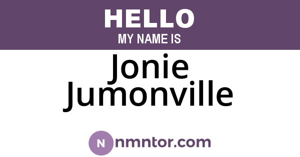 Jonie Jumonville