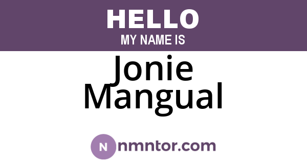 Jonie Mangual