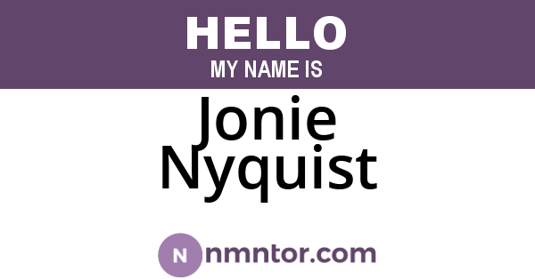 Jonie Nyquist