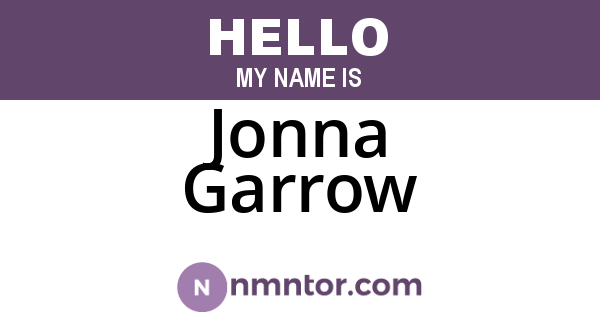 Jonna Garrow