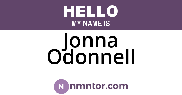 Jonna Odonnell