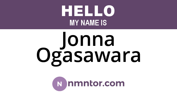Jonna Ogasawara