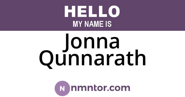 Jonna Qunnarath