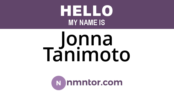 Jonna Tanimoto