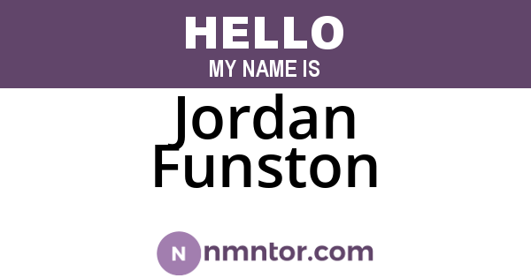 Jordan Funston