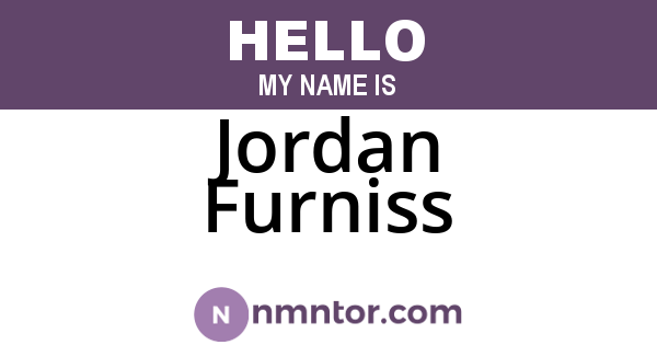 Jordan Furniss
