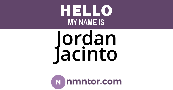 Jordan Jacinto