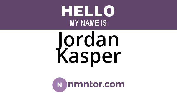 Jordan Kasper