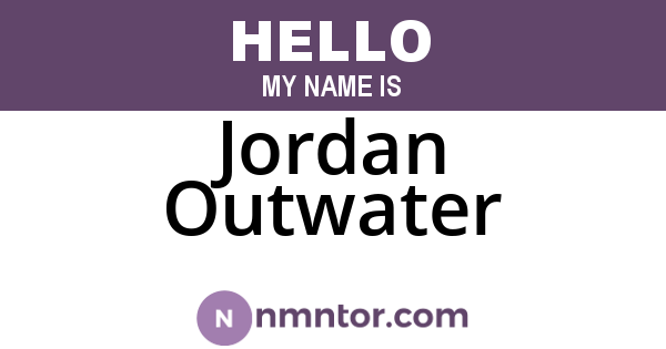 Jordan Outwater