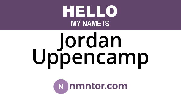 Jordan Uppencamp