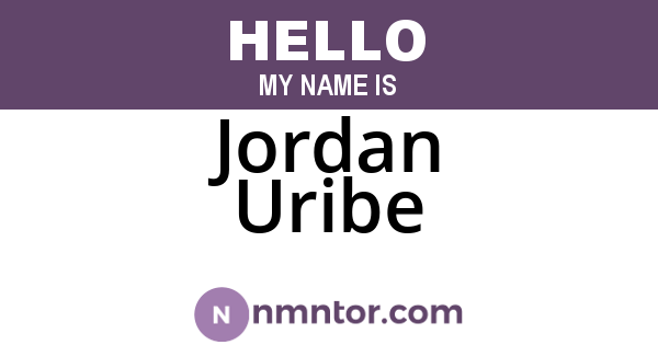 Jordan Uribe