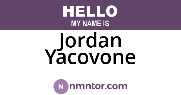 Jordan Yacovone