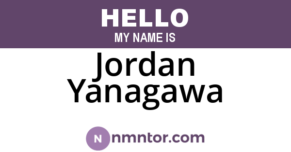 Jordan Yanagawa