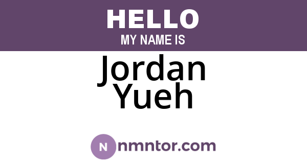 Jordan Yueh