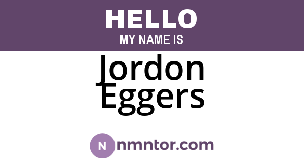 Jordon Eggers