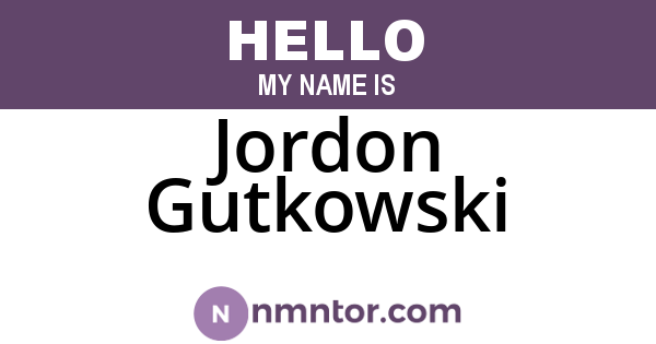 Jordon Gutkowski