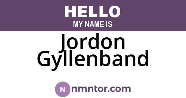 Jordon Gyllenband