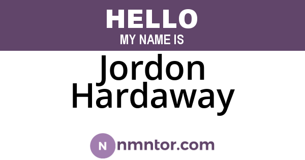 Jordon Hardaway