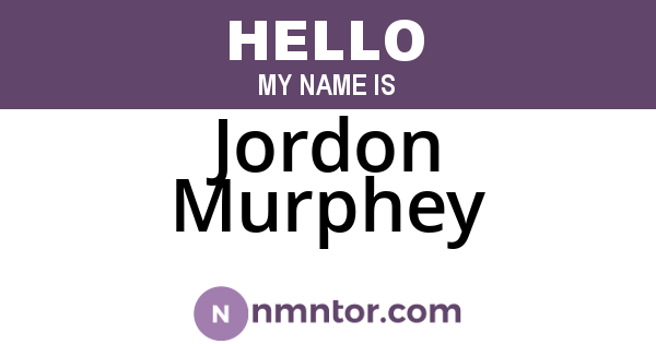 Jordon Murphey