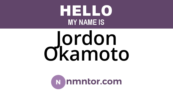 Jordon Okamoto