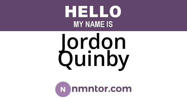 Jordon Quinby