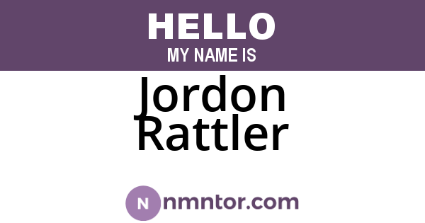 Jordon Rattler