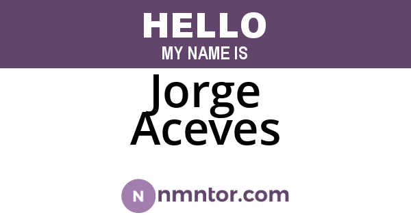 Jorge Aceves