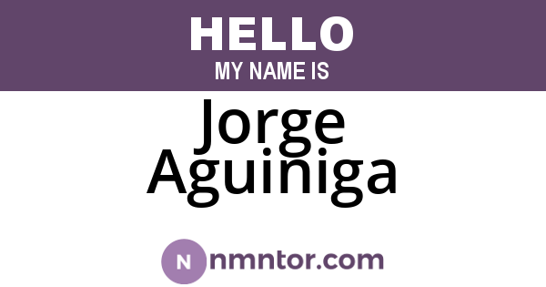 Jorge Aguiniga