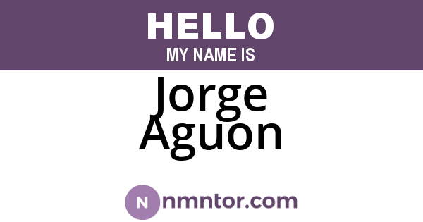 Jorge Aguon