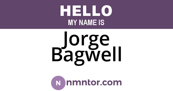 Jorge Bagwell