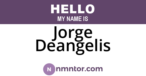 Jorge Deangelis