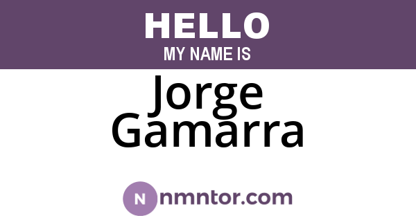 Jorge Gamarra