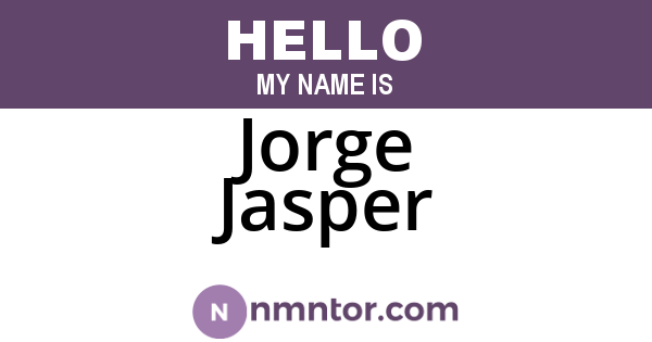 Jorge Jasper