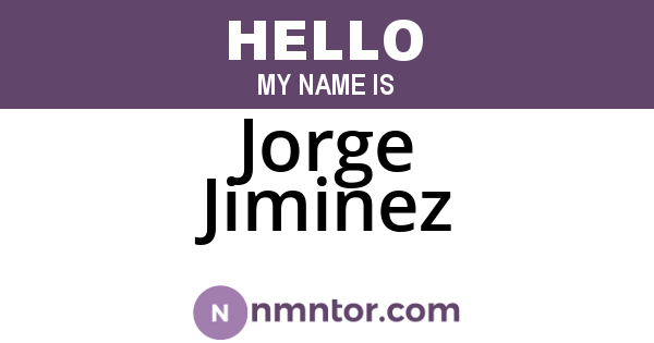 Jorge Jiminez