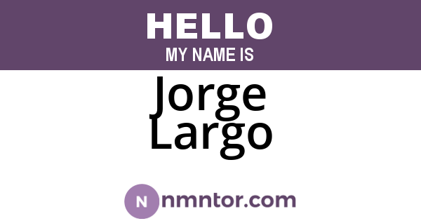 Jorge Largo