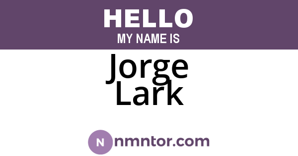 Jorge Lark