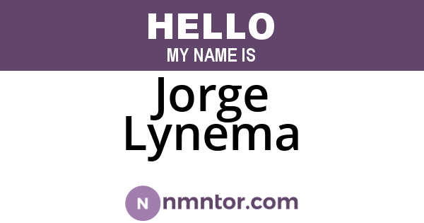 Jorge Lynema