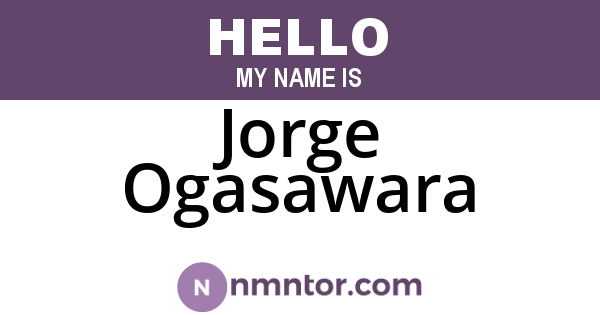 Jorge Ogasawara