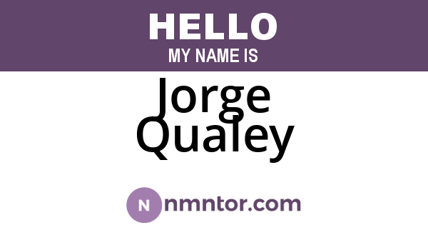 Jorge Qualey