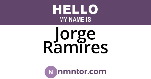 Jorge Ramires