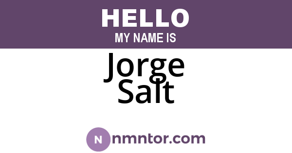 Jorge Salt