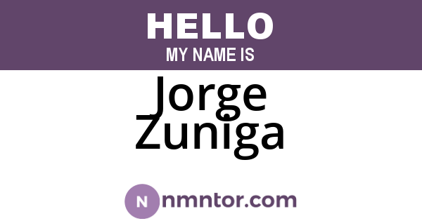 Jorge Zuniga