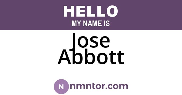 Jose Abbott