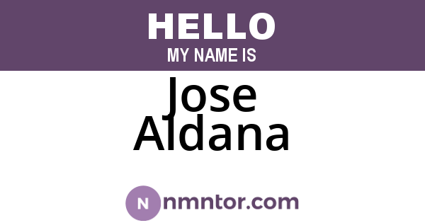 Jose Aldana