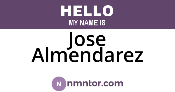 Jose Almendarez
