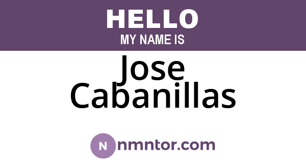 Jose Cabanillas