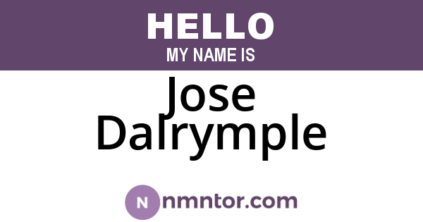 Jose Dalrymple