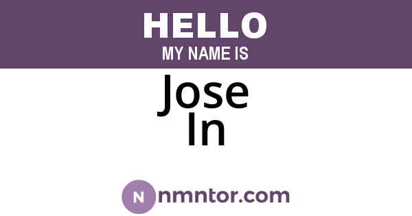 Jose In